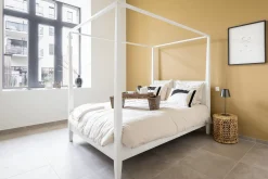 Des Lits^Flamant Cape Cod, Lit A Baldaquin, Blanc, 160 Cm