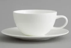 Assiettes, Plats Et Bols^Flamant Cathy, Tasse Et Soucoupe, Porcelaine, Blanc, 200Ml