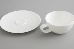 Assiettes, Plats Et Bols^Flamant Cathy, Tasse Et Soucoupe, Porcelaine, Blanc, 200Ml