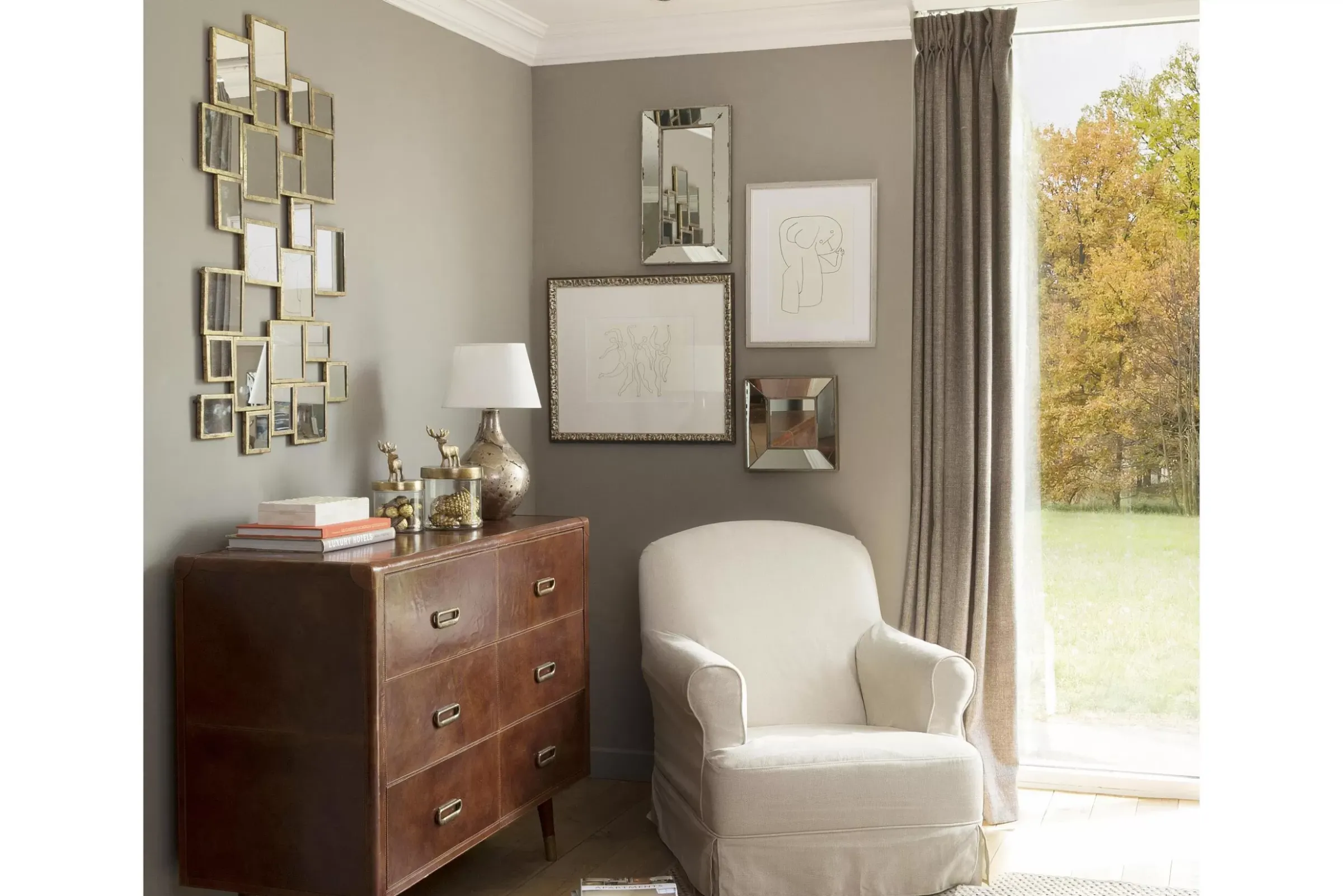 Beige / Gris^Flamant Ciment