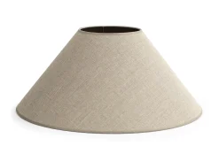 Eclairage^Flamant Circum, Abat-Jour, Naturel Et Argent, Conique, 55 Cm