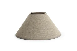 Eclairage^Flamant Circum, Abat-Jour, Naturel Et Argent, Conique, 23 Cm