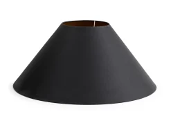 Eclairage^Flamant Circum, Abat-Jour, Noir Et Or, Conique, 55 Cm