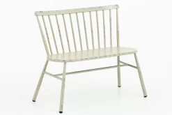 Sièges De Jardin^Flamant Claire, Banc De Jardin, Blanc Retro