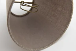 Eclairage^Flamant Clips, Abat-Jour, Naturel Et Gris, Conique, 14 Cm