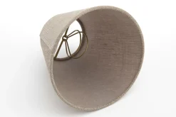 Eclairage^Flamant Clips, Abat-Jour, Naturel Et Gris, Conique, 14 Cm