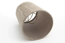Eclairage^Flamant Clips, Abat-Jour, Naturel Et Gris, Cylindre, 10 Cm