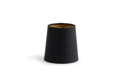 Eclairage^Flamant Clips, Abat-Jour, Noir Et Or, Cylindre, 10 Cm