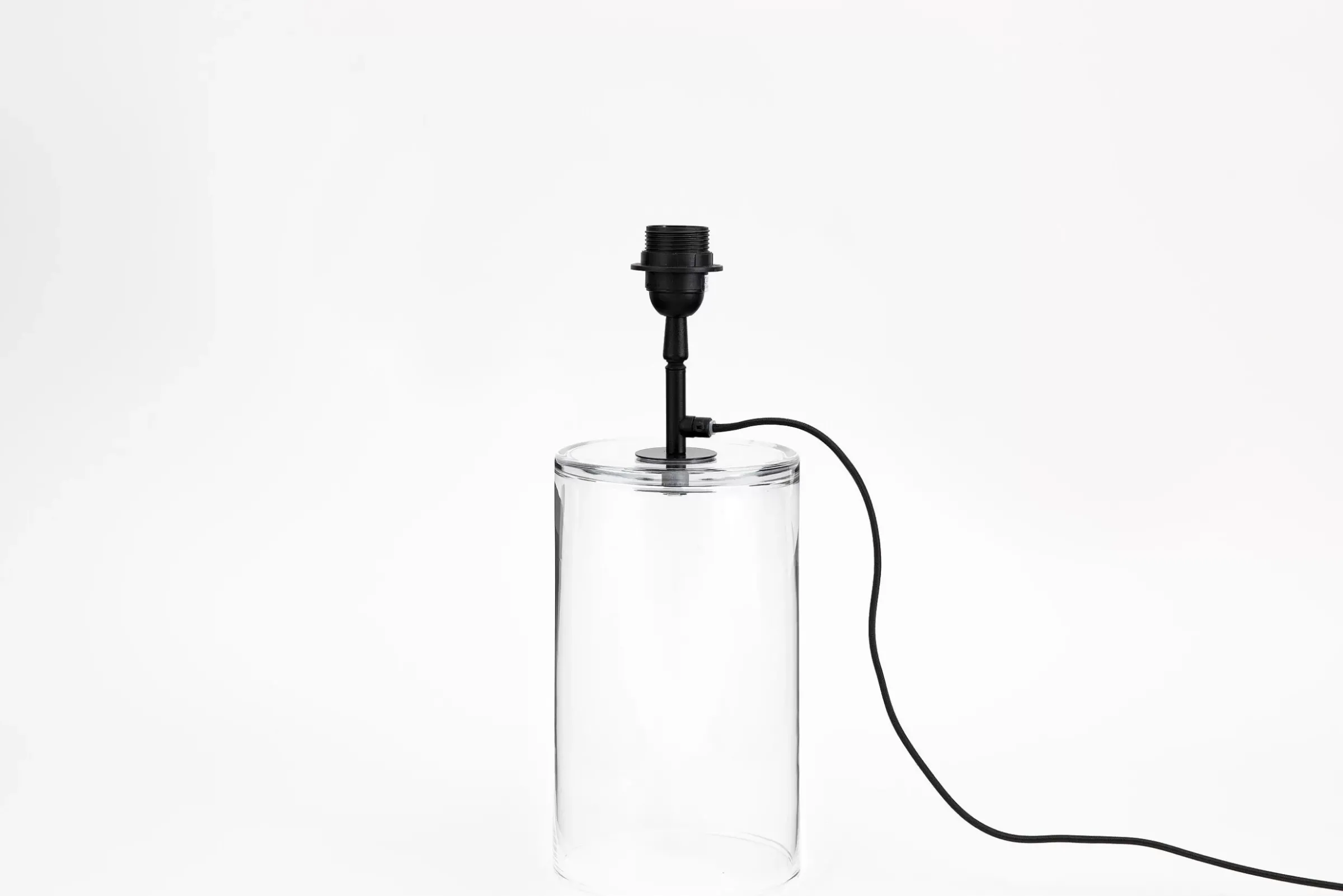 Eclairage^Flamant Cypri, Lampe De Table, Verre, Noir, S