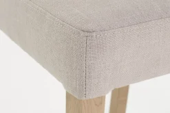 Chaises^Flamant Dalya, Chaise, Bouleau, Lin Blanc Casse