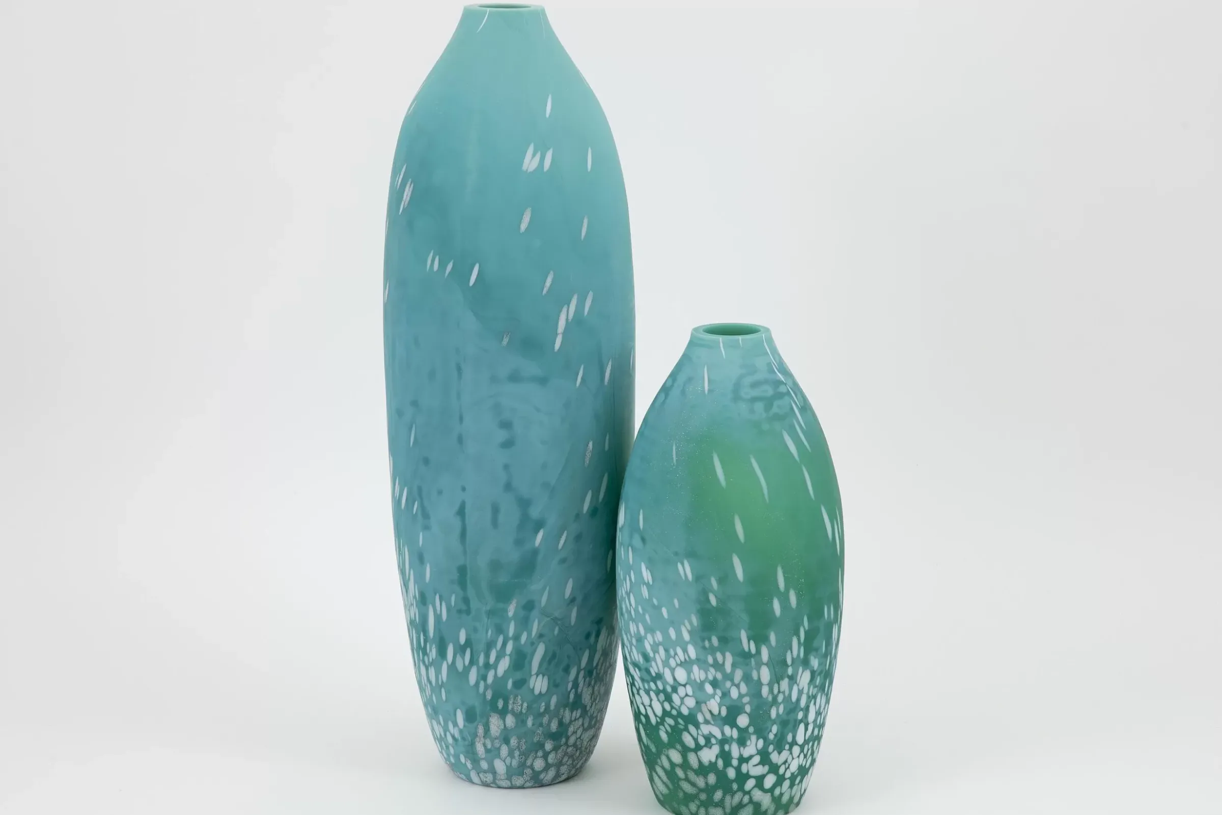 Décoration^Flamant Dego, Vase, Verre, Turquoise, L