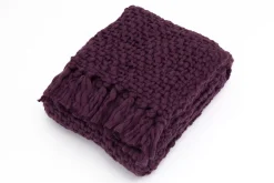 Textiles De Maison^Flamant Einstein, Plaid, Violet