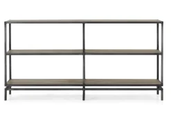 Table A Cafe^Flamant Farra, Table Console, Chene Patine Et Fer