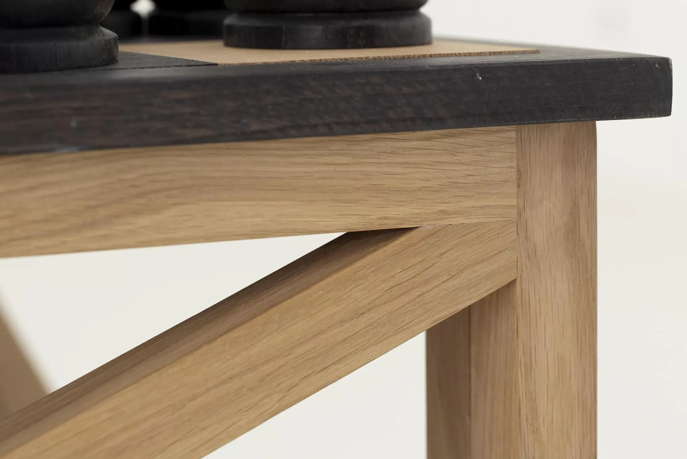 Table A Cafe^Flamant Flandre, Base En Echiquier, Chene
