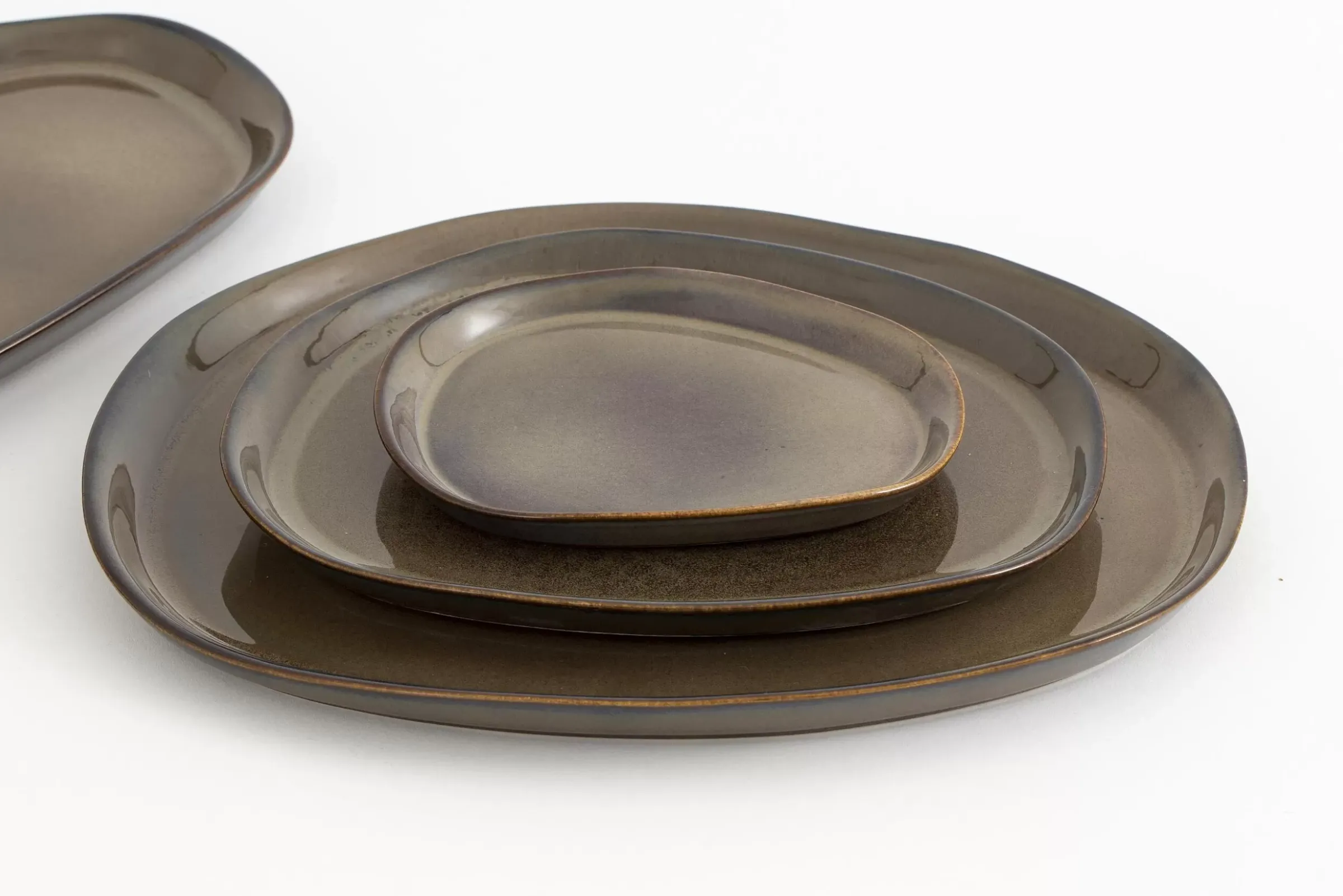 Assiettes, Plats Et Bols^Flamant Forme, Assiette, Kaki, 21Cm