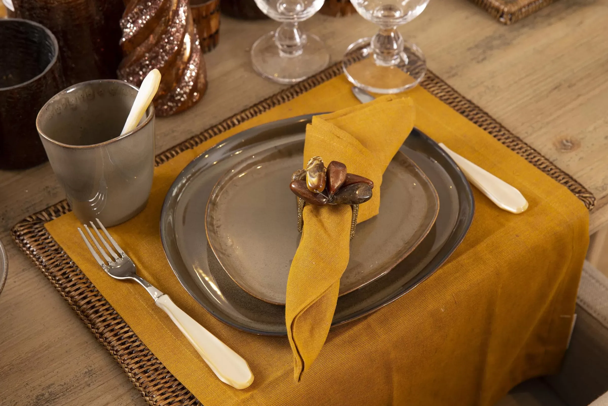 Assiettes, Plats Et Bols^Flamant Forme, Assiette, Kaki, 15Cm