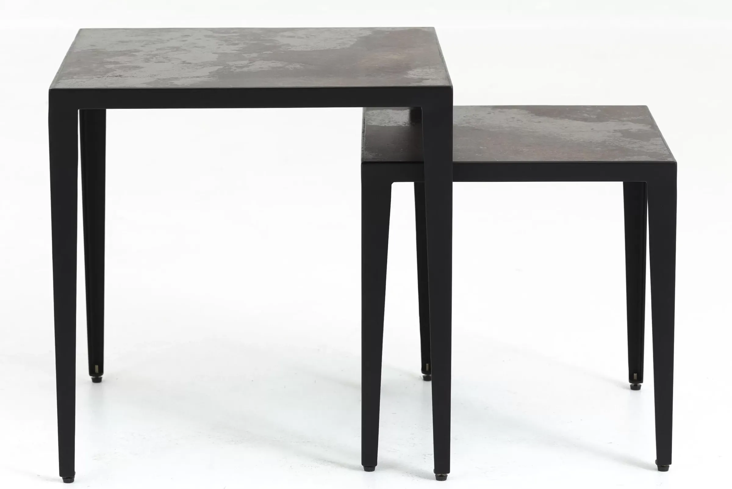 Table A Cafe^Flamant Georgion, Table D'Appoint, Carree, Set De 2