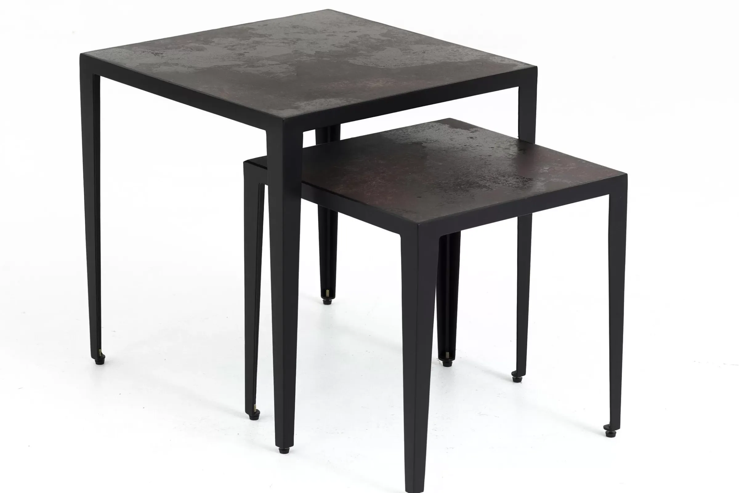 Table A Cafe^Flamant Georgion, Table D'Appoint, Carree, Set De 2