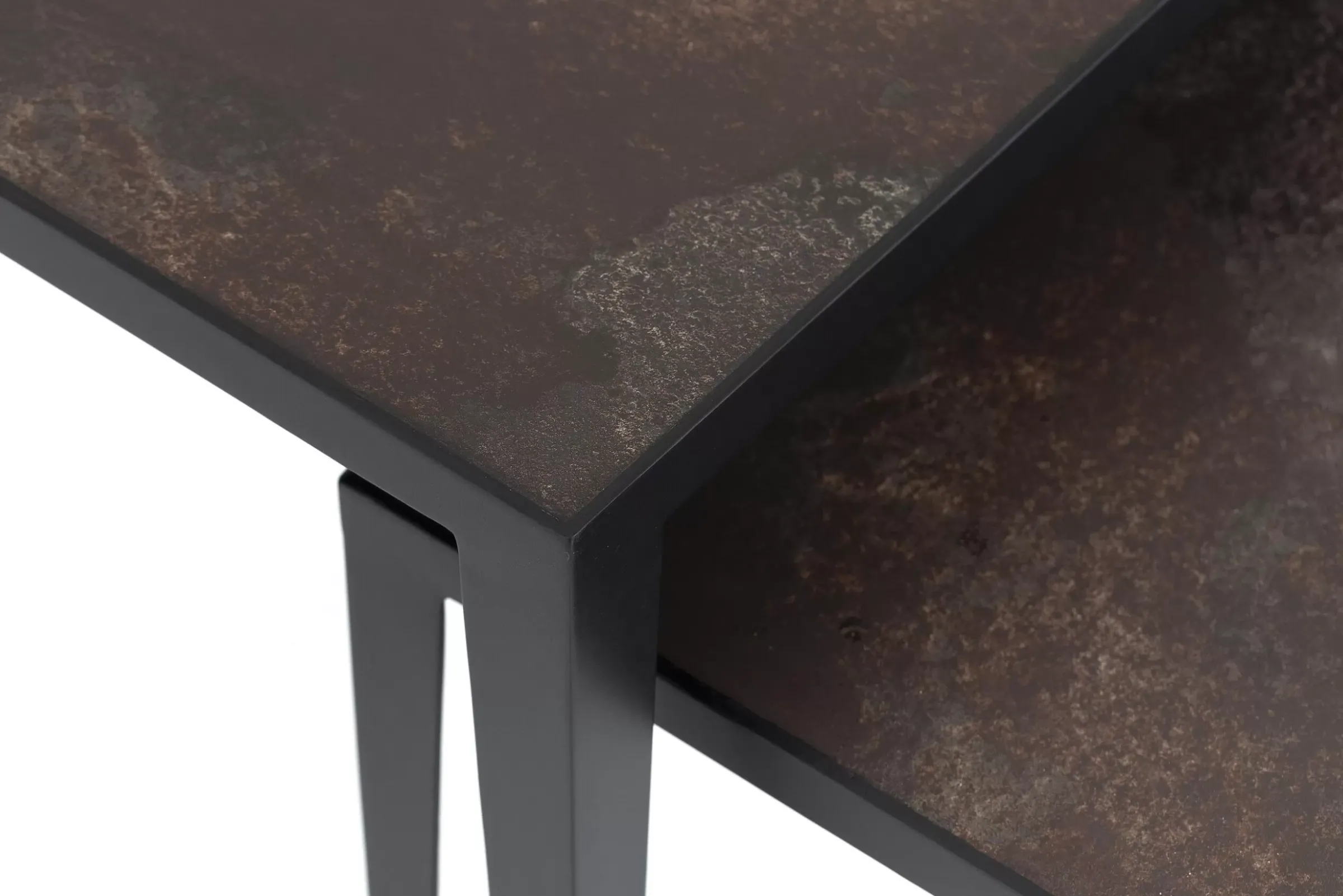 Table A Cafe^Flamant Georgion, Table D'Appoint, Carree, Set De 2
