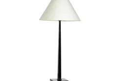 Eclairage^Flamant Gordes, Lampe A Poser, Noir, Aluminium, H 78 Cm