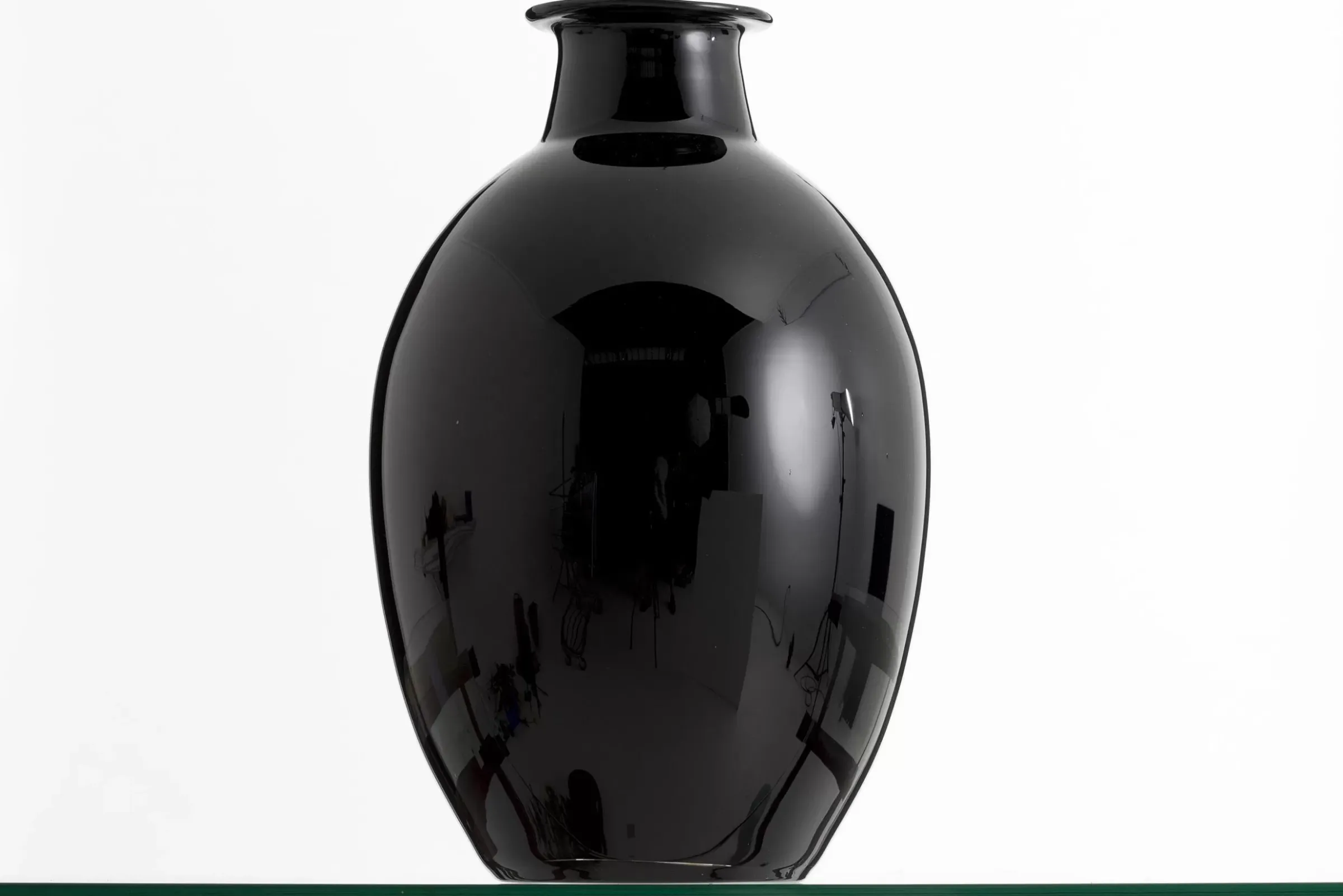 Fete Des Meres^Flamant Griegos, Vase, Verre, Noir
