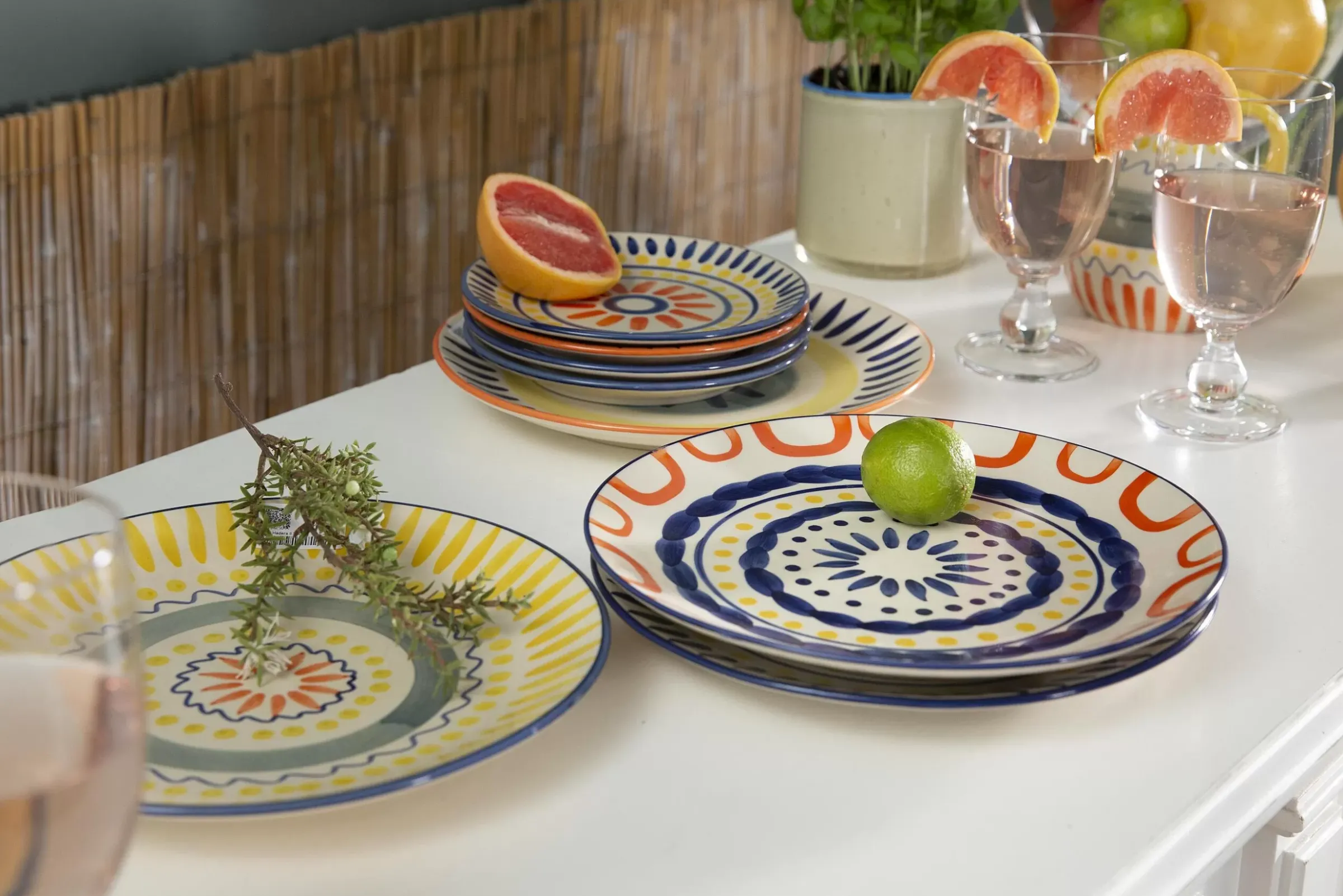 Assiettes, Plats Et Bols^Flamant Hadera, Assiette, 27Cm, Multi, Modele 4