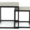 Table A Cafe^Flamant Hayes, Table D'Appoint, Carree, Ensemble De 2