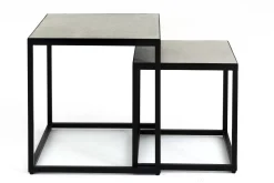 Table A Cafe^Flamant Hayes, Table D'Appoint, Carree, Ensemble De 2