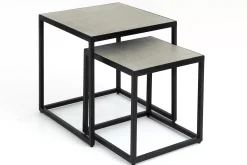 Table A Cafe^Flamant Hayes, Table D'Appoint, Carree, Ensemble De 2