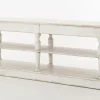 Table A Cafe^Flamant Henrice, Table Console, 3 Niveaux, 4 Tiroirs, Finition Antique