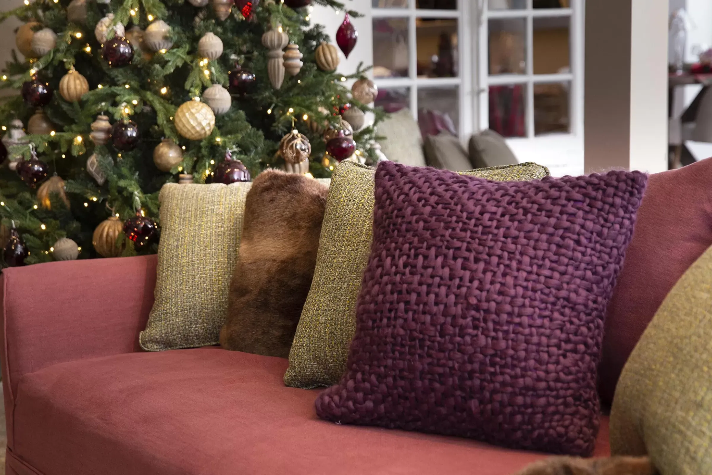 Textiles De Maison^Flamant Hirom, Coussin, Fausse Fourrure
