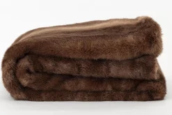Textiles De Maison^Flamant Hirom, Plaid, Fausse Fourrure