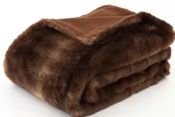 Textiles De Maison^Flamant Hirom, Plaid, Fausse Fourrure