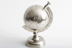 Décoration^Flamant Horizon, Globe, Nickel