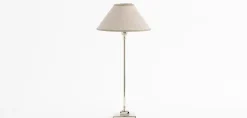 Eclairage^Flamant Horton, Lampe De Table, Laiton Et Nickel