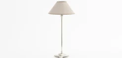 Eclairage^Flamant Horton, Lampe De Table, Laiton Et Nickel