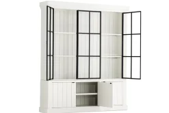 Placards^Flamant Iron Jason, Armoire, Blanc, 3 Portes En Fer