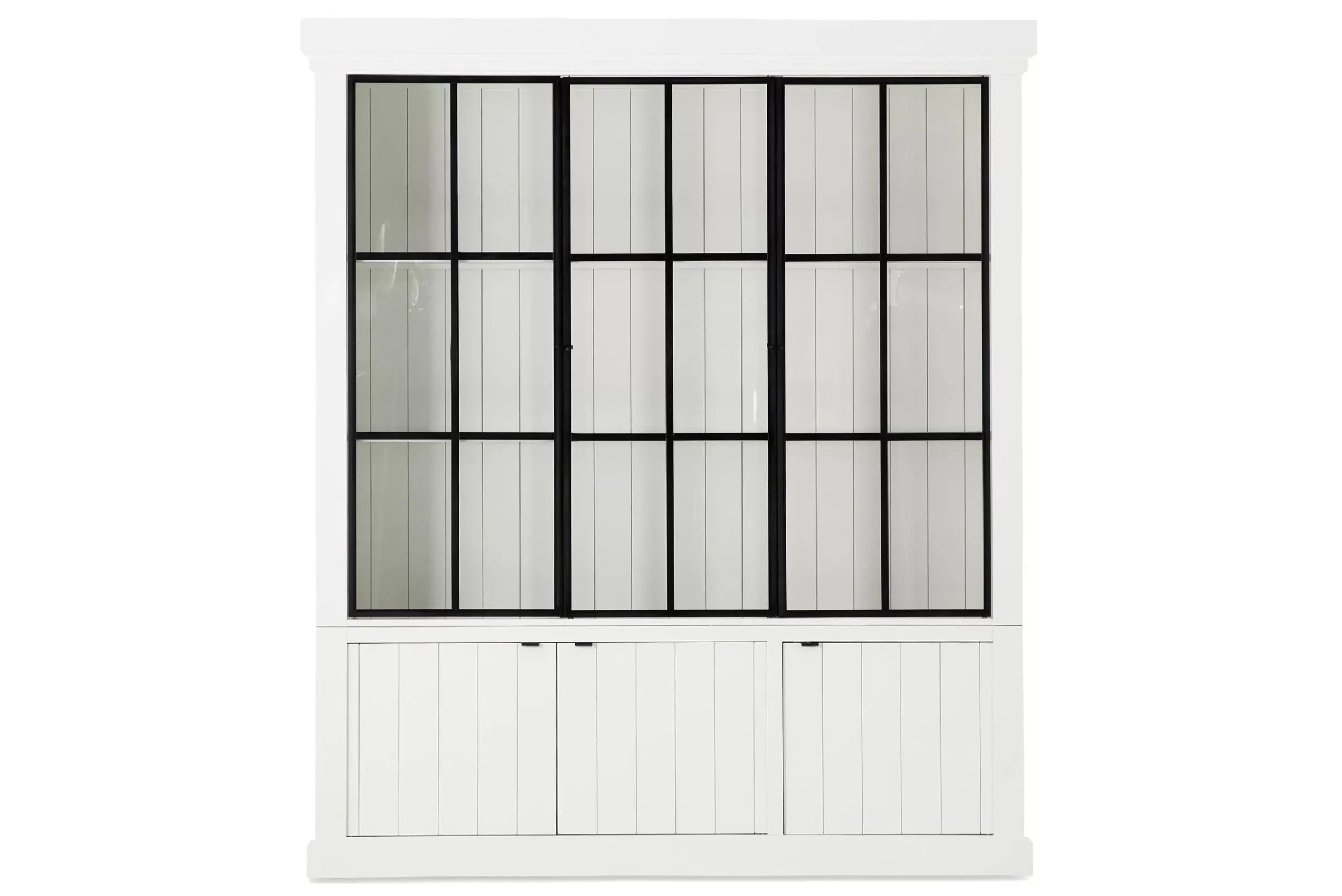 Placards^Flamant Iron Jason, Armoire, Blanc, 3 Portes En Fer