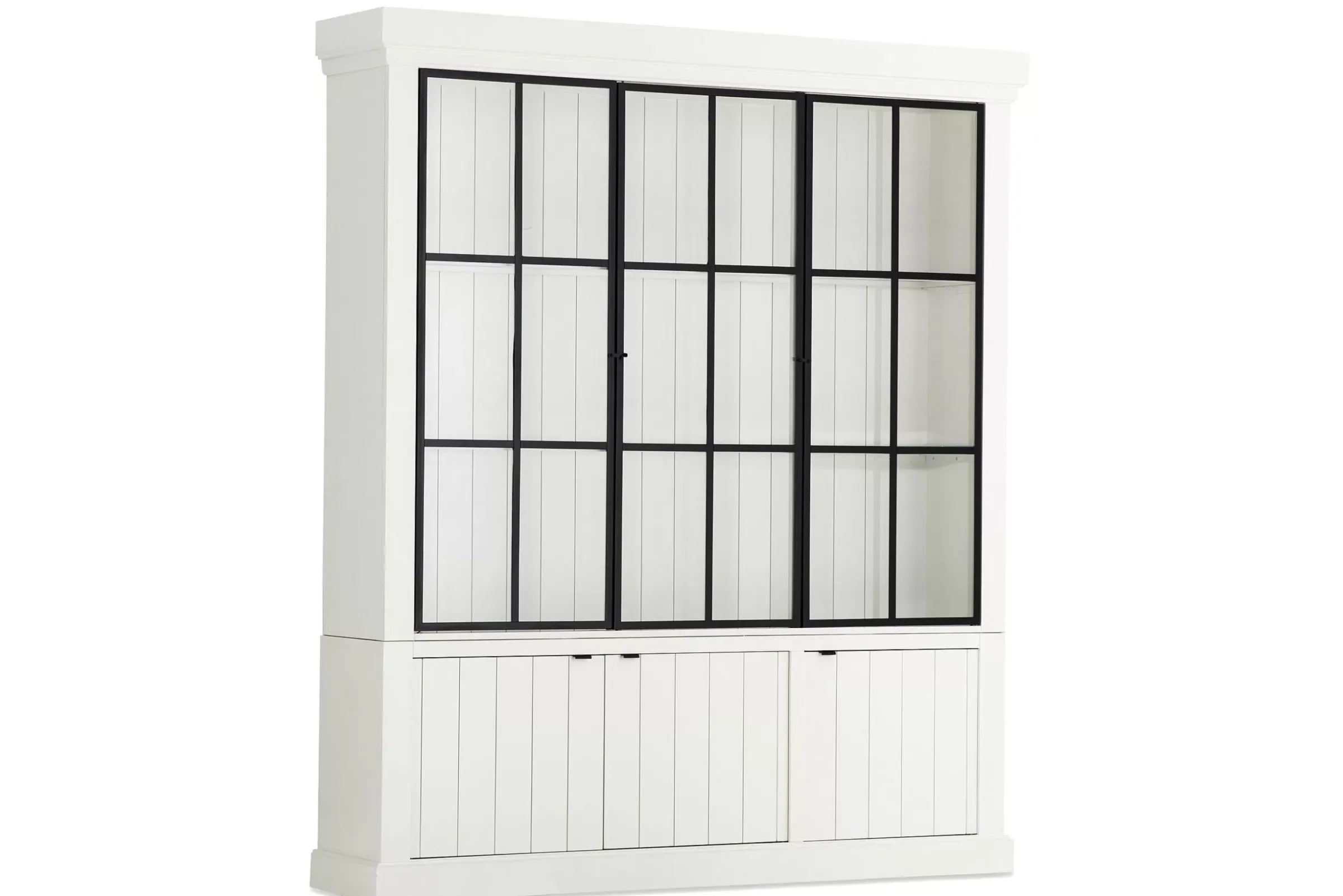 Placards^Flamant Iron Jason, Armoire, Blanc, 3 Portes En Fer