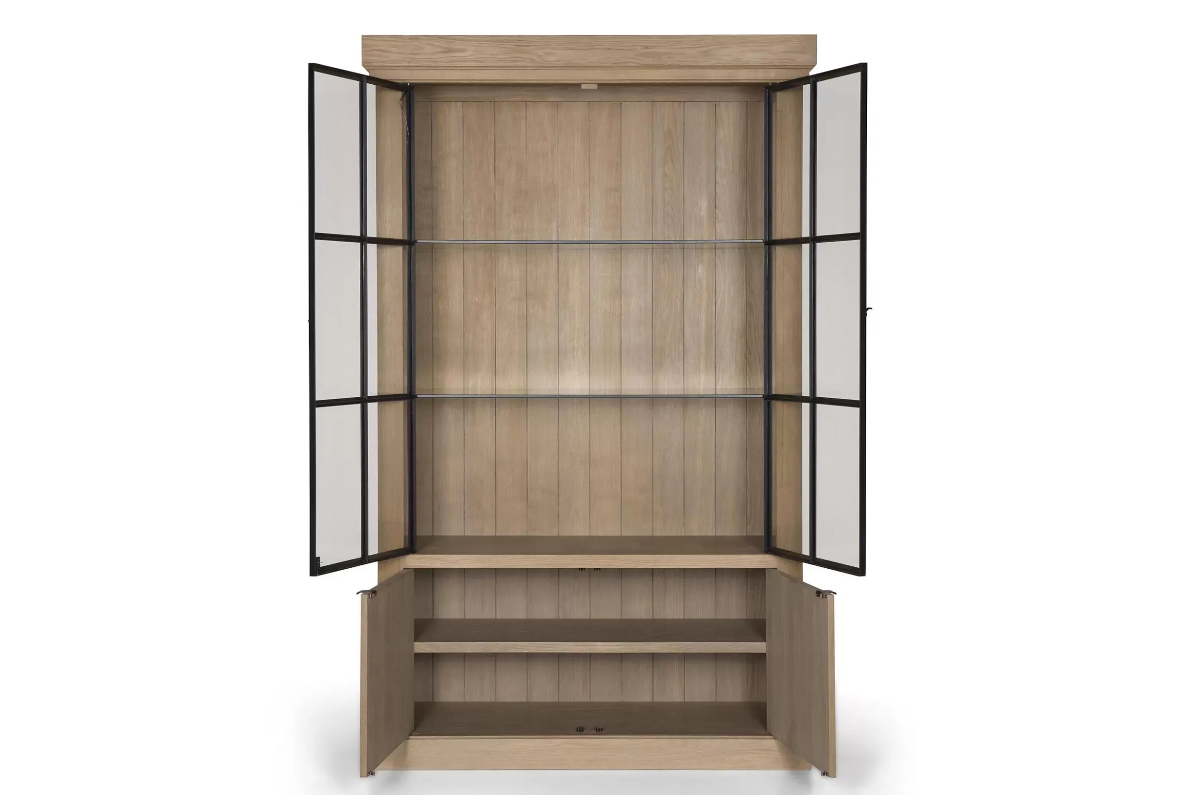 Placards^Flamant Iron Jason, Armoire, Chene Patine, 2 Portes En Fer