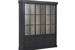 Placards^Flamant Iron Jason, Armoire, Noir, Chene, 3 Portes En Fer