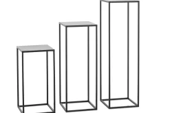 Table A Cafe^Flamant Isaac, Support, Metal, Noir, H 95 Cm