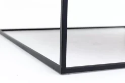 Table A Cafe^Flamant Jalon, Table Basse, Carree, Bois Et Metal