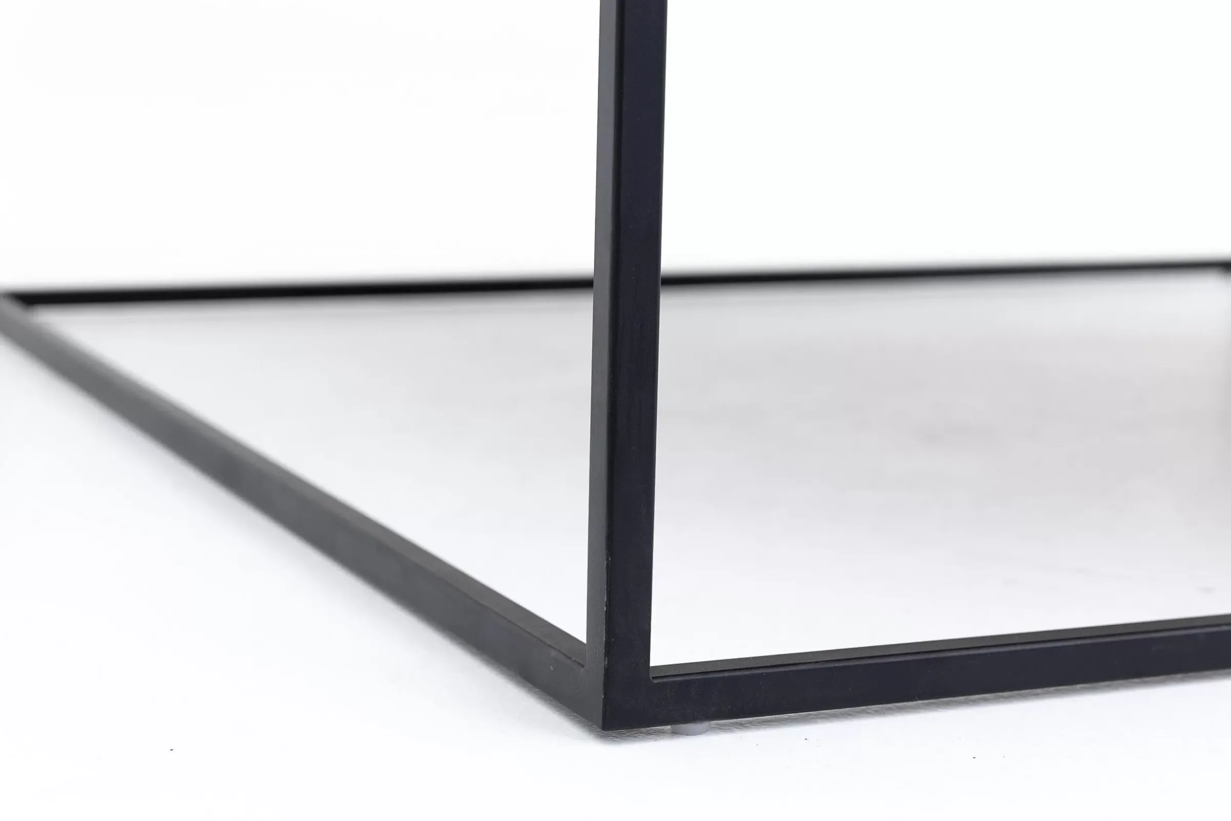 Table A Cafe^Flamant Jalon, Table Basse, Carree, Bois Et Metal