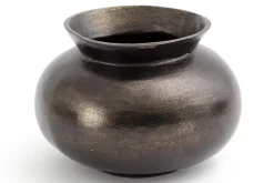 Décoration^Flamant Jeddo, Vase, Metal, Noir, S