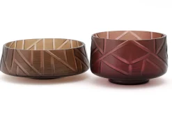 Décoration^Flamant Jelger, Bol, Verre, Fumee/Mauve, S