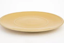 Assiettes, Plats Et Bols^Flamant Jille, Assiette, Ceramique, Ocre, 34Cm