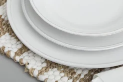 Assiettes, Plats Et Bols^Flamant Jille, Assiette, Ceramique, Blanc, 34Cm