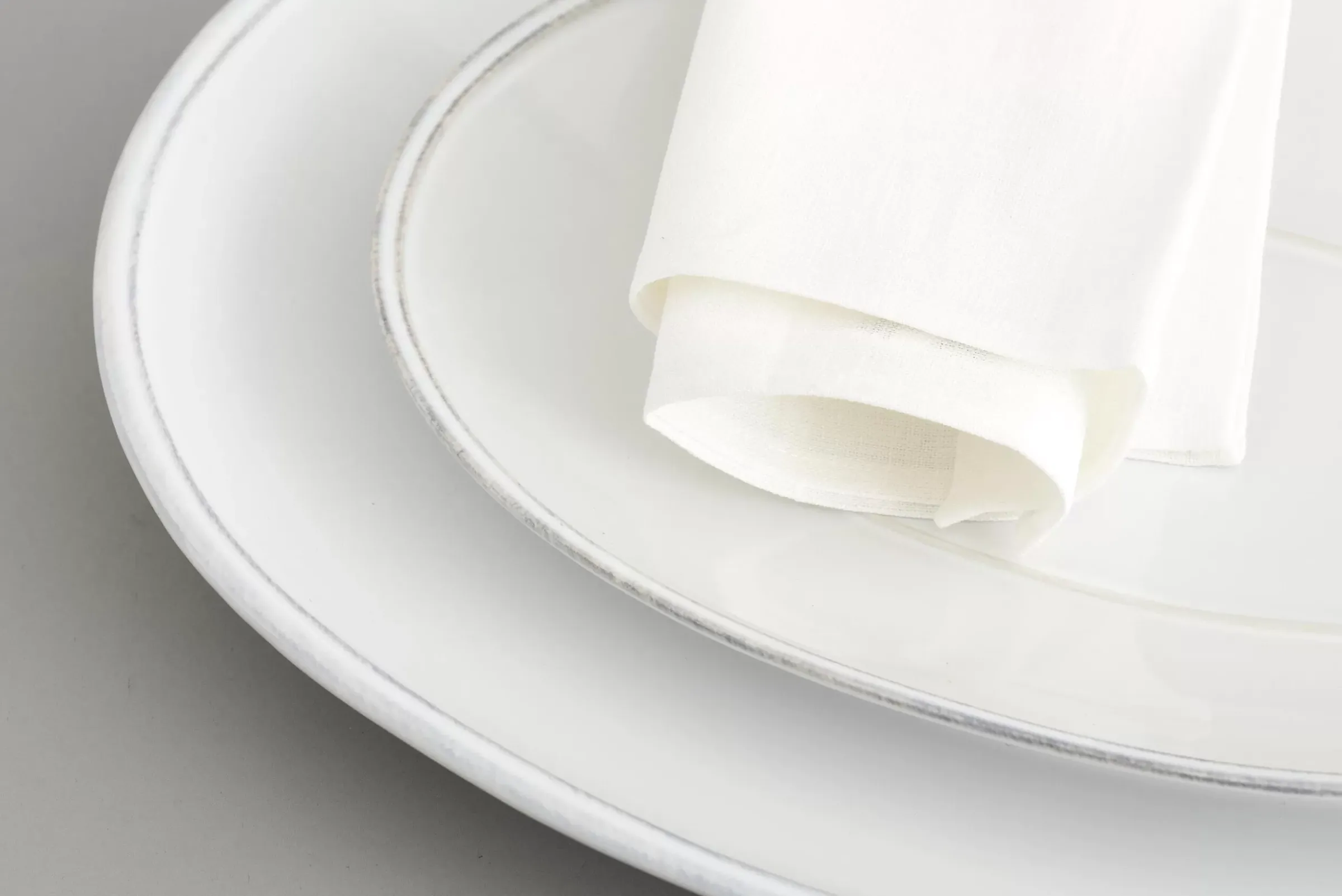 Assiettes, Plats Et Bols^Flamant Jille, Assiette De Service, Ceramique, Blanc, 30Cm