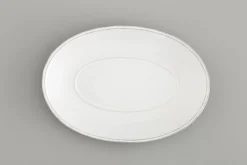 Assiettes, Plats Et Bols^Flamant Jille, Assiette De Service, Ceramique, Blanc, 30Cm